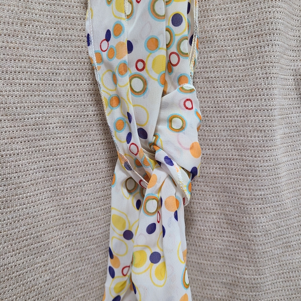 GAP Multicolor‎ Circle Pattern Scarf - Picture 2 of 3
